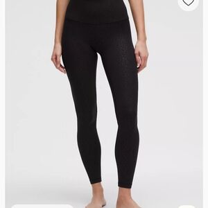 lululemon Align™ High-Rise Pant 28" Size 10 Colour: Leopard Daisy Emboss Black